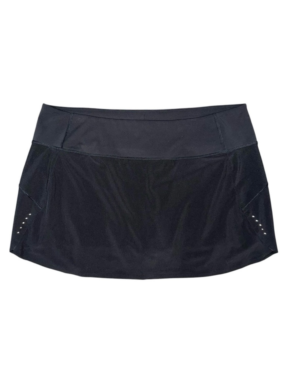 Athleta Run With It Skort High Rise 14" Black Size XL Athleisure Tennis Sporty - Picture 1 of 8